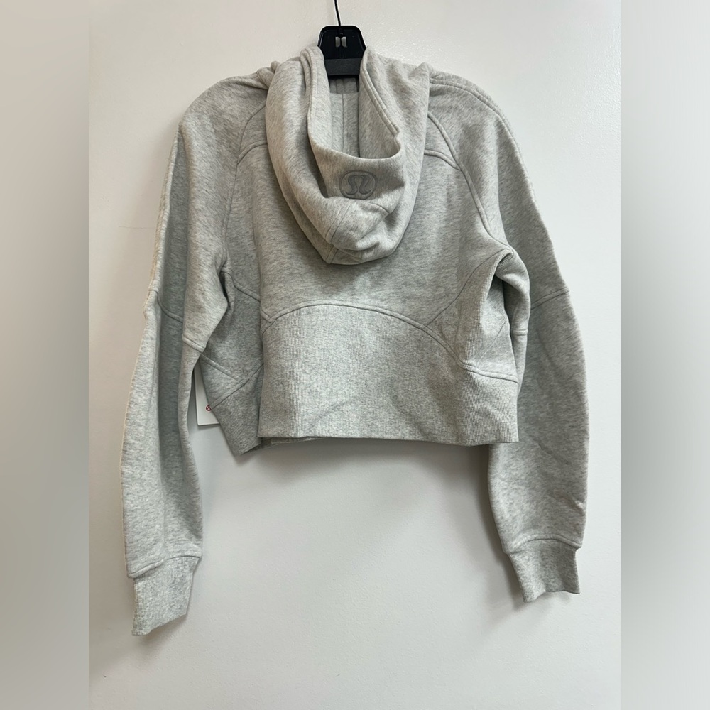 LuluLemon Scuba Oversized Half-Zip Hoodie in Heathered Core Ultra Light Grey - Picture 2 of 4